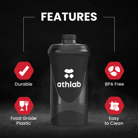 FREEBIE : Athlab Single Cup Shaker Bottle - 500ml, Food Grade, BPA Free