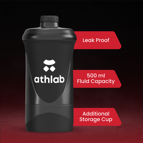 Athlab Single Cup Shaker Bottle - 500ml, Food Grade, BPA Free