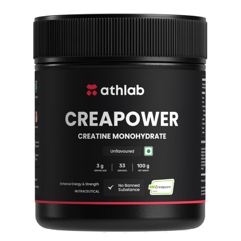 Athlab CreaPower Creatine Monohydrate (Creapure® from Germany) - 100g